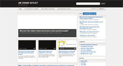 Desktop Screenshot of jib-crane-basics.jibcrane-outlet.com