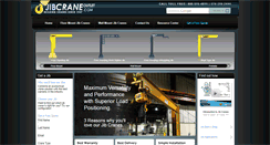 Desktop Screenshot of jibcrane-outlet.com