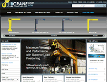 Tablet Screenshot of jibcrane-outlet.com